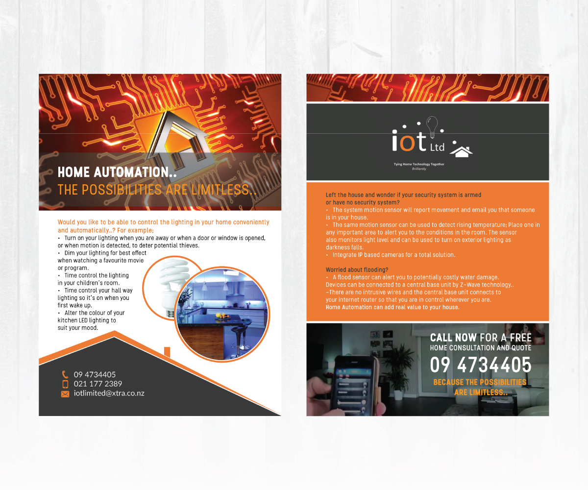 Home Automation Business Needs Captivating Flyer Design To