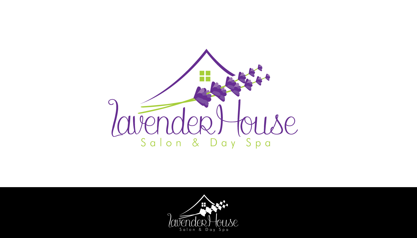 Diseño de Logo por parshdelhi para Lavender House Salon & Day Spa | Diseño #10643624