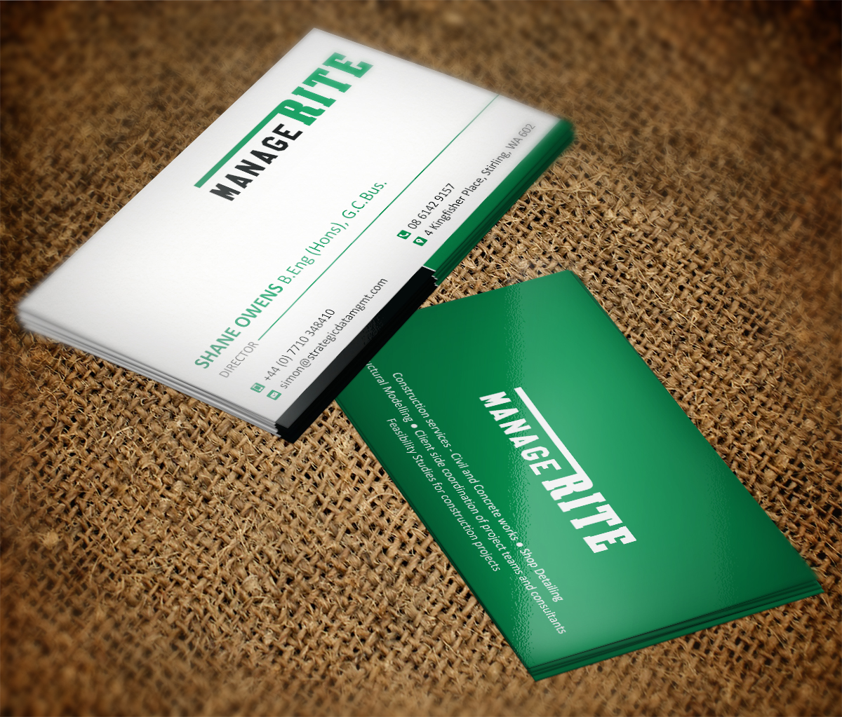 Business Card Design by Grafactory for this project | Design #10635338