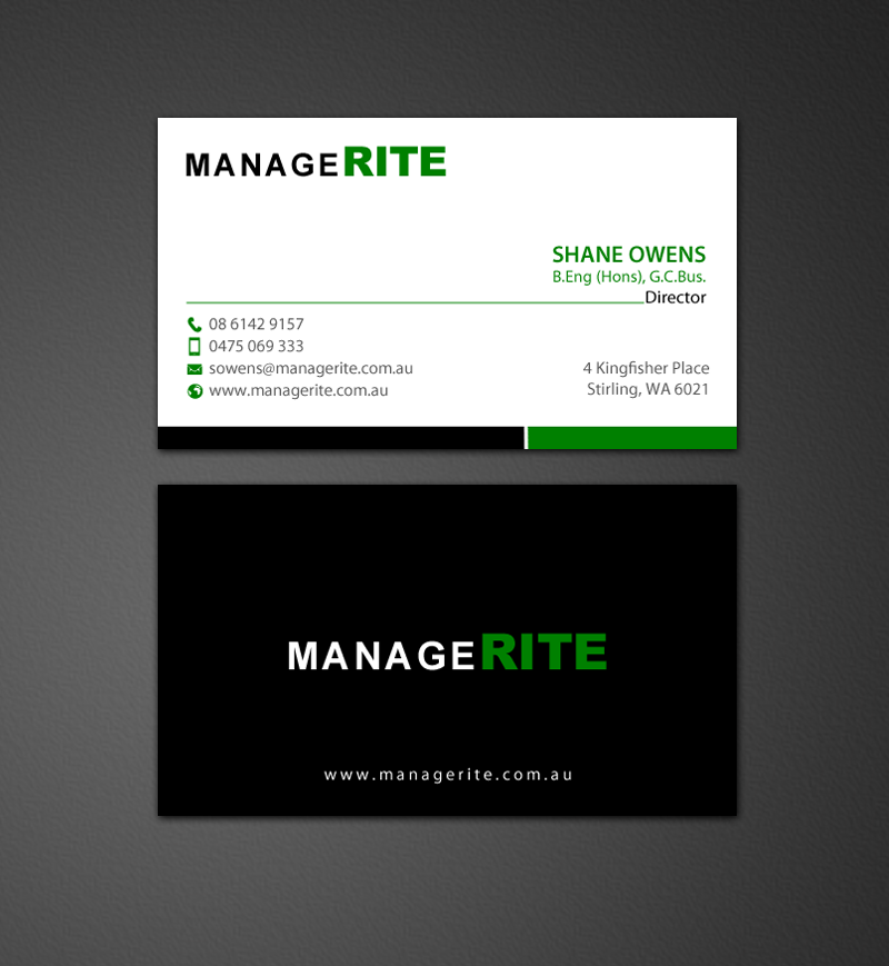 Diseño de Tarjeta de Presentación por chandrayaan.creative para este proyecto | Diseño #10636780