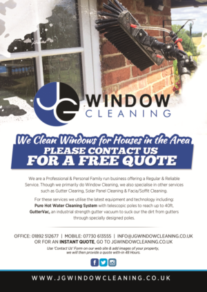 Flyer Design by Brian Ellis for JG Window Cleaning  | Design: #10656489