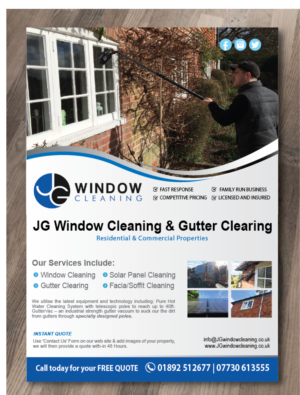 Flyer Design by alex989 for JG Window Cleaning  | Design: #10650031