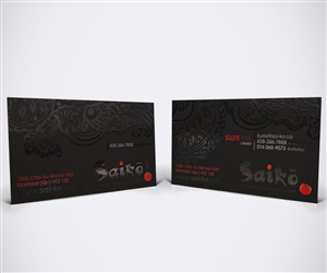 Business Card for Restaurant Saiko | Visitenkarten-Design von Cheeky Creative