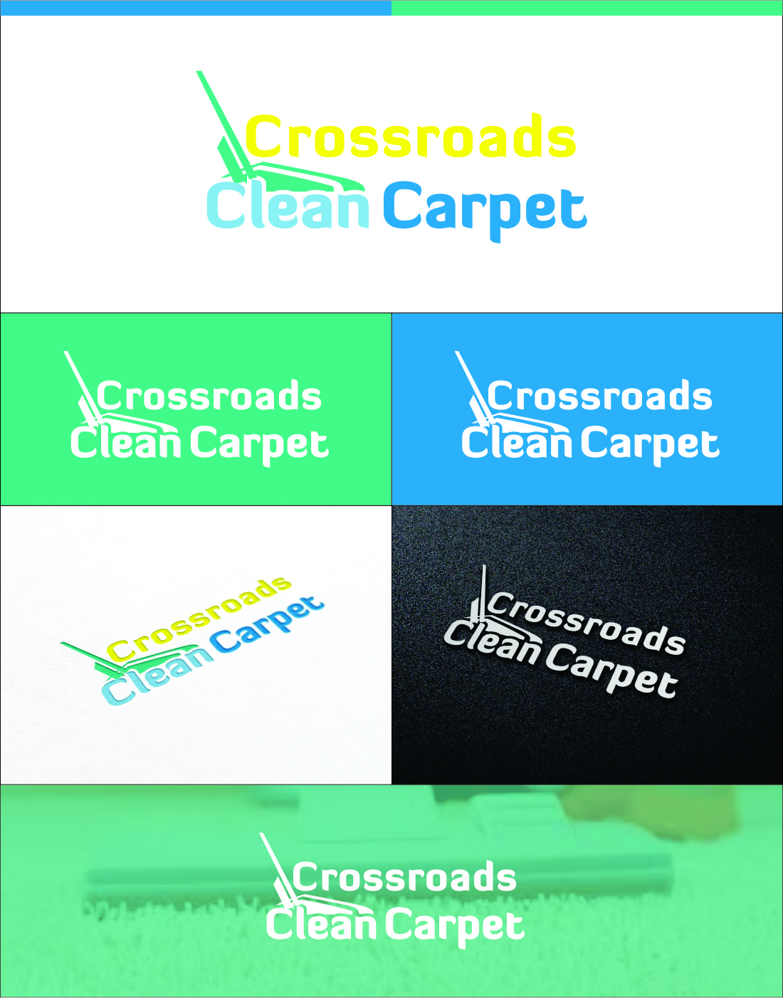 Diseño de Logo por DG para Crossroads Carpet Clean | Diseño #10628852