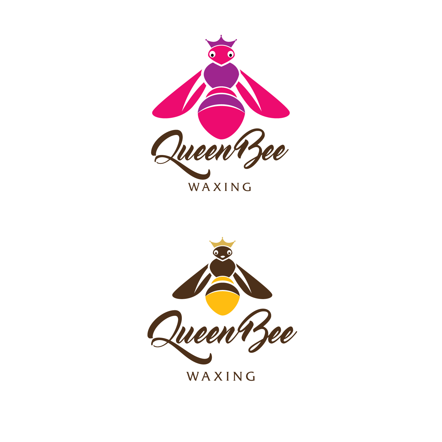 Logo Design by GMWIRE for Queen Bee Waxing | Design #10637197