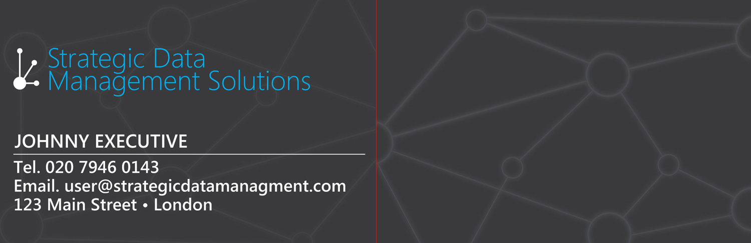 Business Card Design by Picon Designs for Strategic Data Management Solutions Ltd | Design #10613999