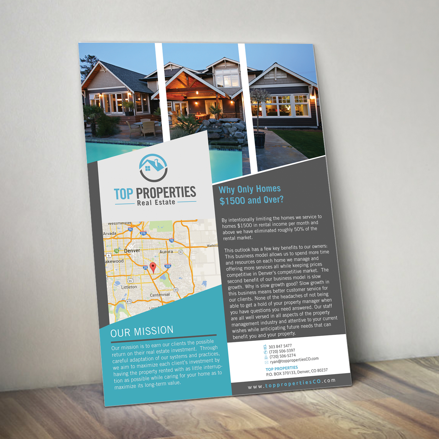 Design de Brochure par Kreative Fingers pour Top Properties | Design #10612892