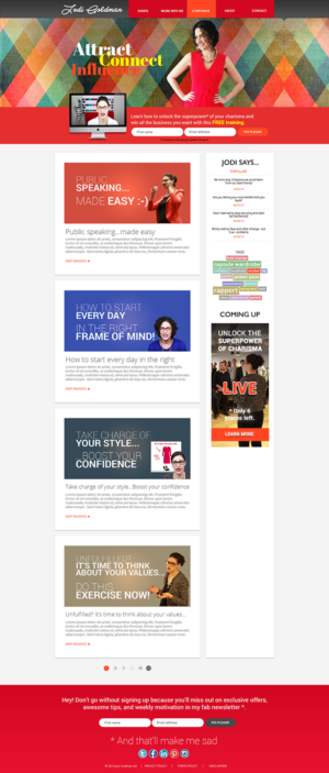 Wordpress Design by ColorDrops for this project | Design: #10741938