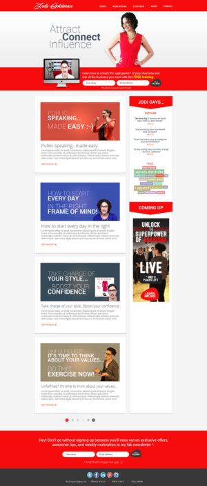 Wordpress Design by ColorDrops for this project | Design: #10767605