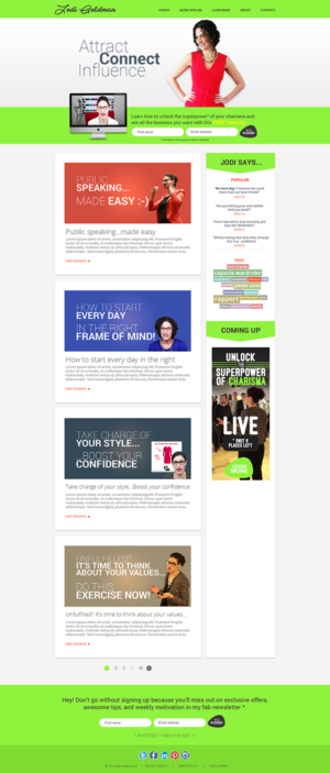 Wordpress Design by ColorDrops for this project | Design: #10767612