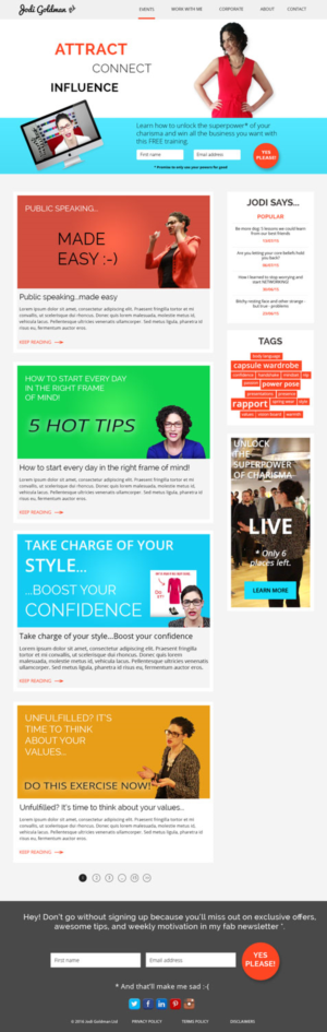 Wordpress Design by webxvision
