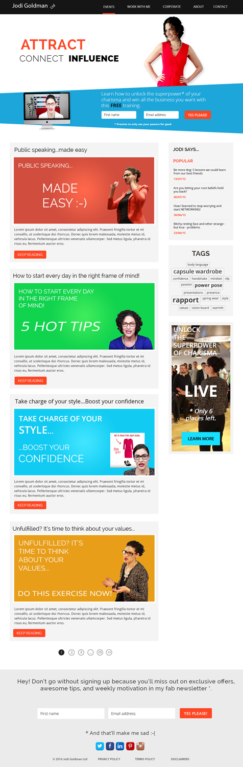 Diseño Wordpress por webxvision para este proyecto | Diseño #10951080
