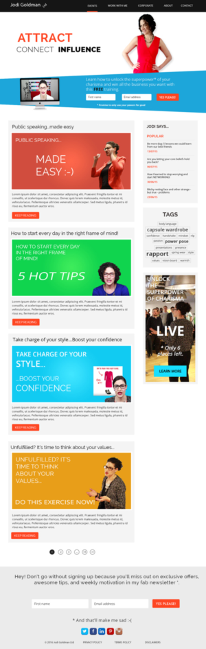 Diseño Wordpress por webxvision para este proyecto | Diseño #10951080