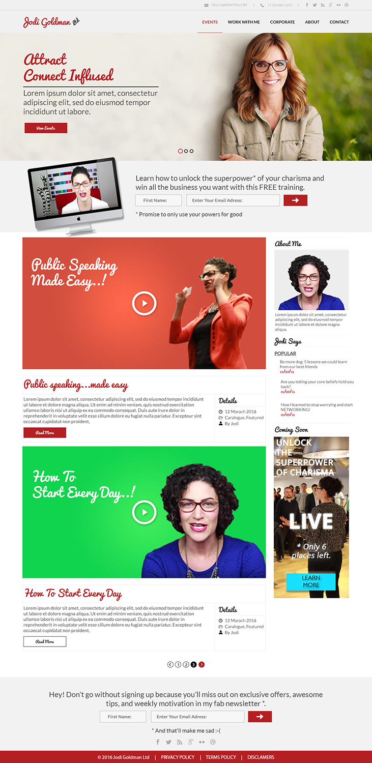 Wordpress Design by Logo Xtudio for this project | Design #11054856