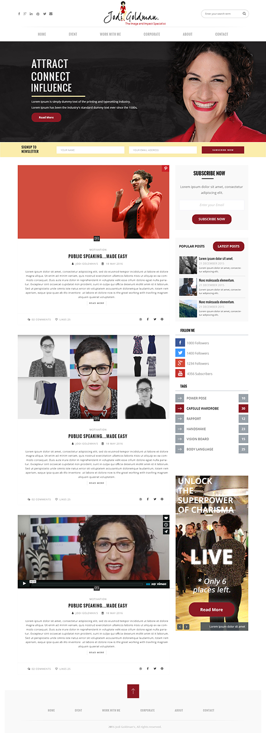 Wordpress Design by Logo Xtudio for this project | Design #11054860