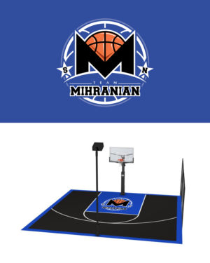 TEAM MIHRANIAN  (AND ALSO  A LARGE M IN THE MIDDLE THE MAIN FOCUS OF THE LOGO SHOULD BE THE M) AND CAN INCOROPRATE MY KIDS INITIALS 