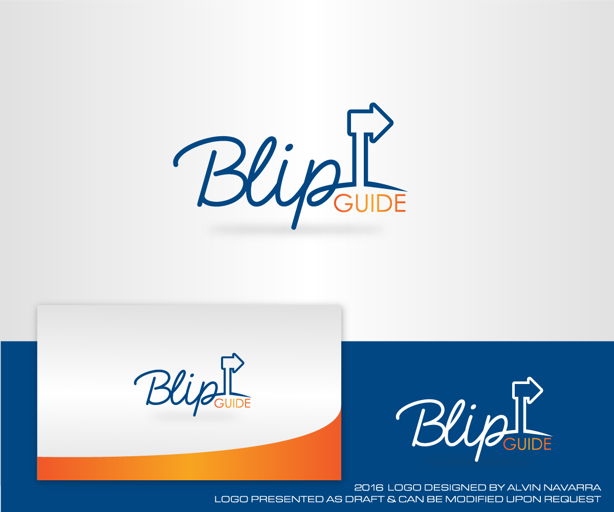 Logo Design by alvinnavarra for Blip Guide | Design #10738454