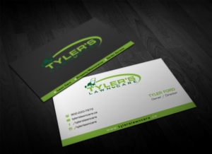 Business Card Design by Pointless Pixels India for Tyler's Lawn Care | Design #10607847