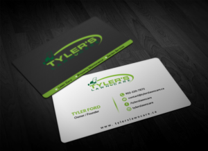 Business Card Design by Pointless Pixels India for Tyler's Lawn Care | Design: #10607866