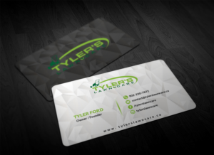 Business Card Design by Pointless Pixels India for Tyler's Lawn Care | Design: #10607868