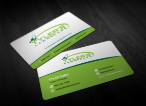 Business Card Design by Pointless Pixels India for Tyler's Lawn Care | Design: #10607873