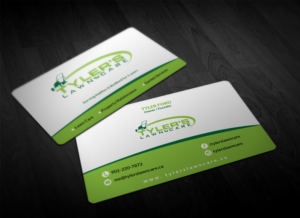 Business Card Design by Pointless Pixels India for Tyler's Lawn Care | Design: #10608404