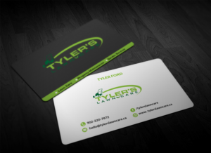 Business Card Design by Pointless Pixels India for Tyler's Lawn Care | Design: #10614781