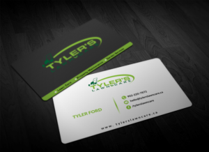 Business Card Design by Pointless Pixels India for Tyler's Lawn Care | Design: #10614784