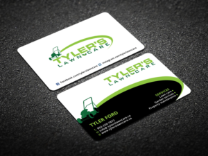 Business Card Design by Verified artistry (Design garden) for Tyler's Lawn Care | Design: #10617049