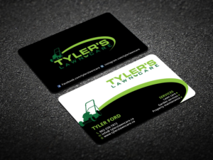 Business Card Design by Verified artistry (Design garden) for Tyler's Lawn Care | Design: #10617050