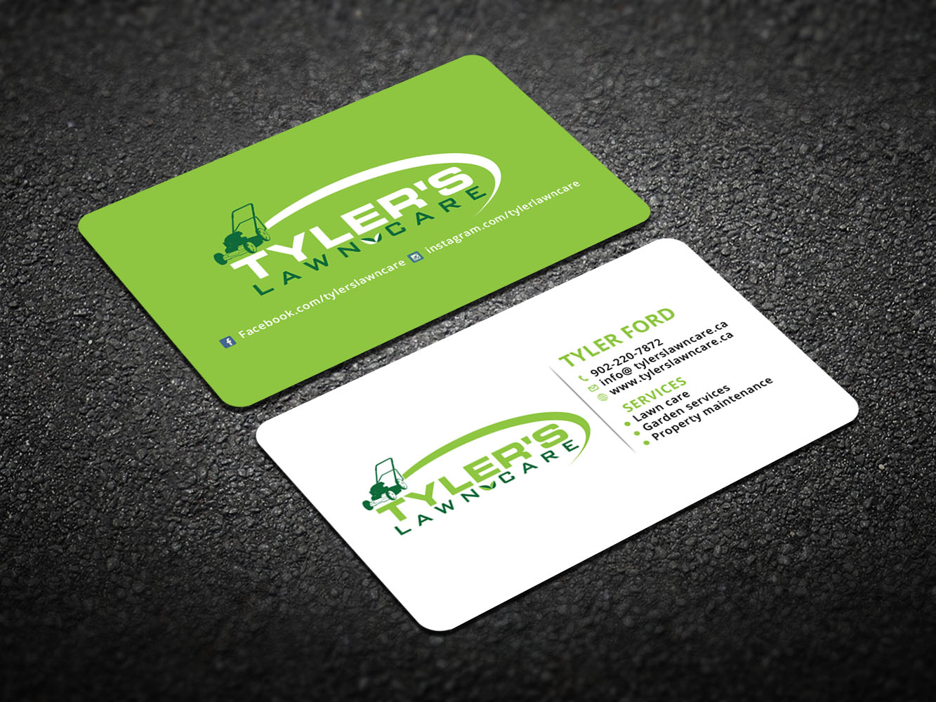 Business Card Design by Verified artistry (Design garden) for Tyler's Lawn Care | Design #10617053