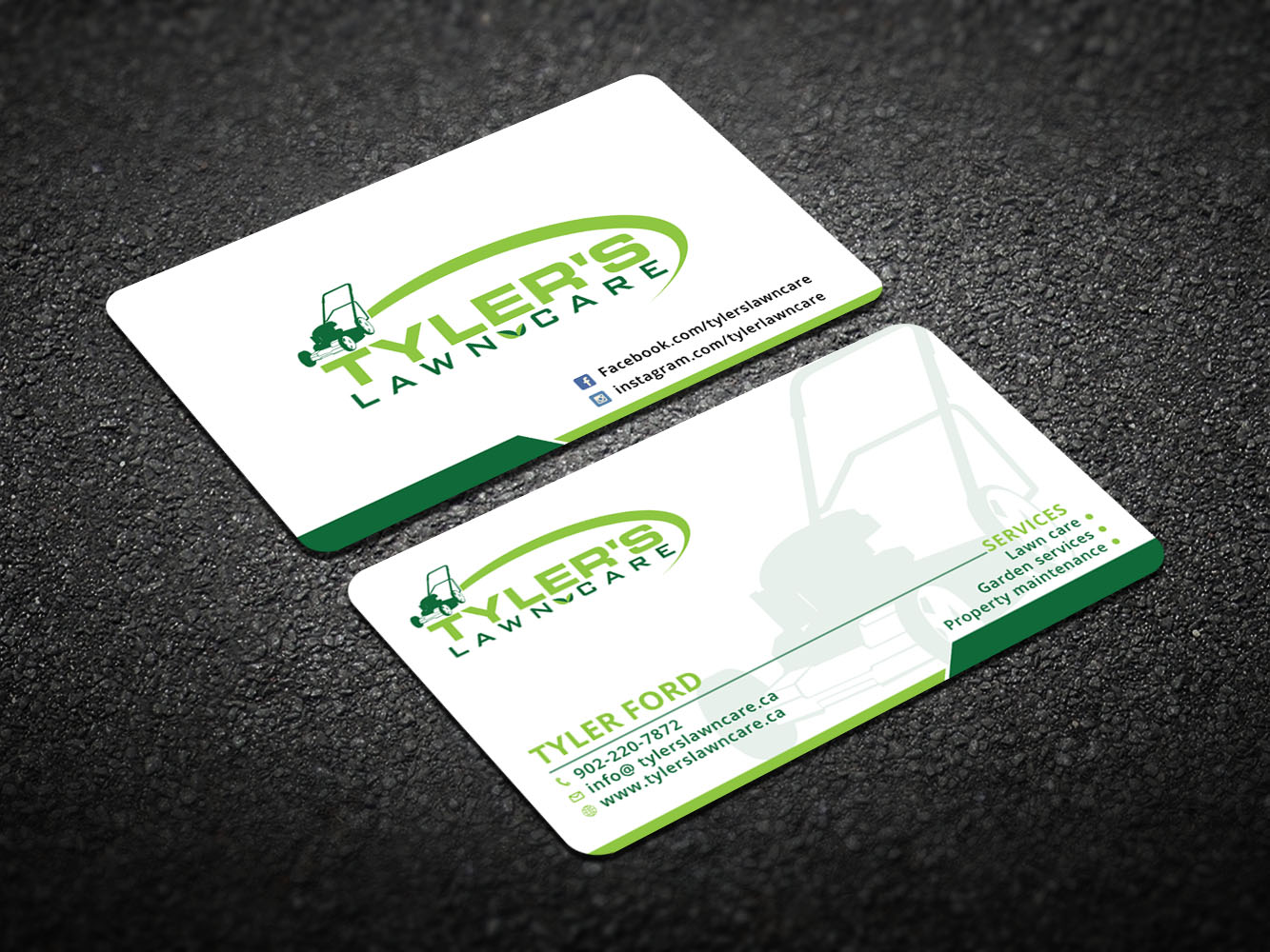 Business Card Design by Verified artistry (Design garden) for Tyler's Lawn Care | Design #10617062