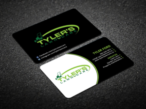 Business Card Design by Verified artistry (Design garden) for Tyler's Lawn Care | Design: #10617063