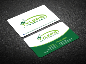 Business Card Design by Verified artistry (Design garden) for Tyler's Lawn Care | Design: #10617065