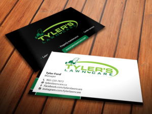 Business Card Design by primarydesigner2k9 for Tyler's Lawn Care | Design #10608368