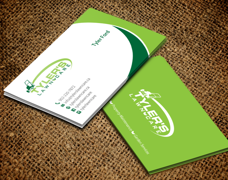 Business Card Design by chandrayaan.creative for Tyler's Lawn Care | Design #10611109