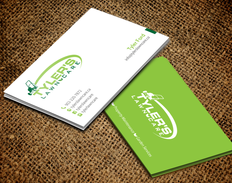 Business Card Design by chandrayaan.creative for Tyler's Lawn Care | Design #10611110