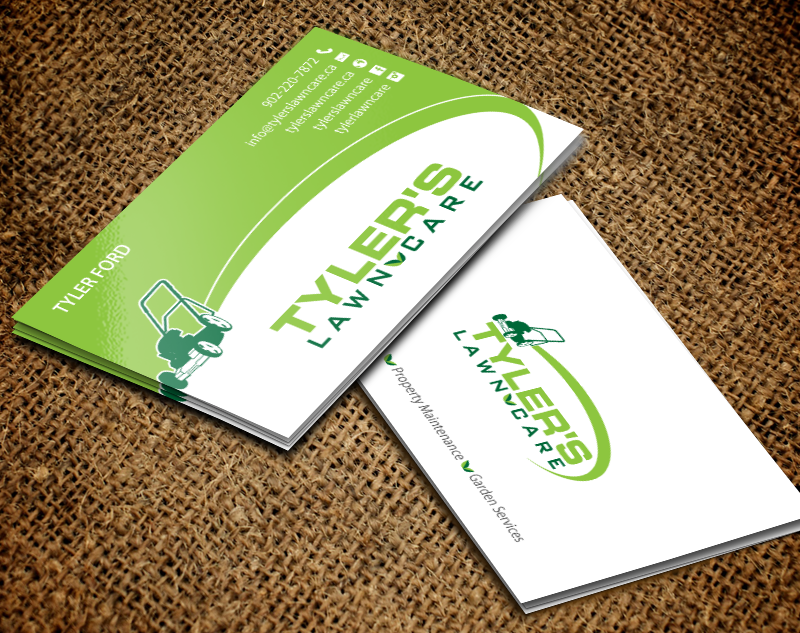 Business Card Design by chandrayaan.creative for Tyler's Lawn Care | Design #10611111