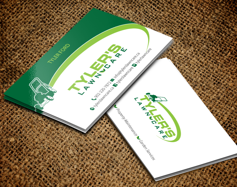 Business Card Design by chandrayaan.creative for Tyler's Lawn Care | Design #10611112