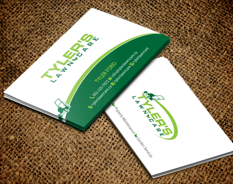 Business Card Design by chandrayaan.creative for Tyler's Lawn Care | Design #10611113