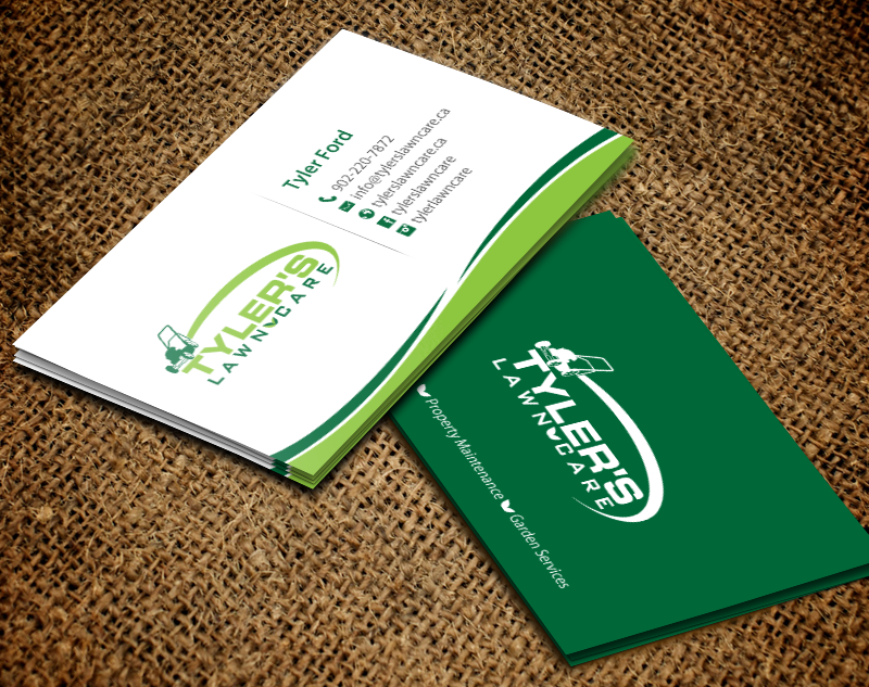 Business Card Design by chandrayaan.creative for Tyler's Lawn Care | Design #10611156