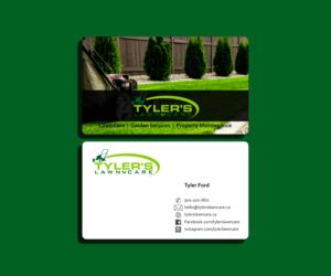 Business Card Design by DZINO for Tyler's Lawn Care | Design: #10608759