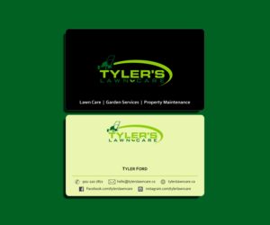 Business Card Design by DZINO for Tyler's Lawn Care | Design: #10616575