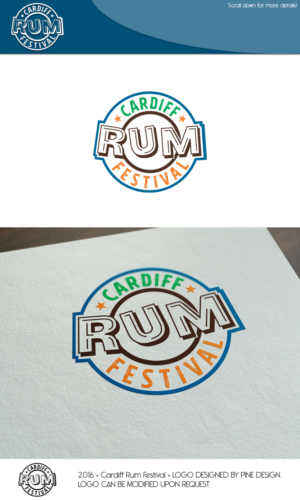 Logo Design by pine design for Cardiff Rum Festival | Design: #11613152