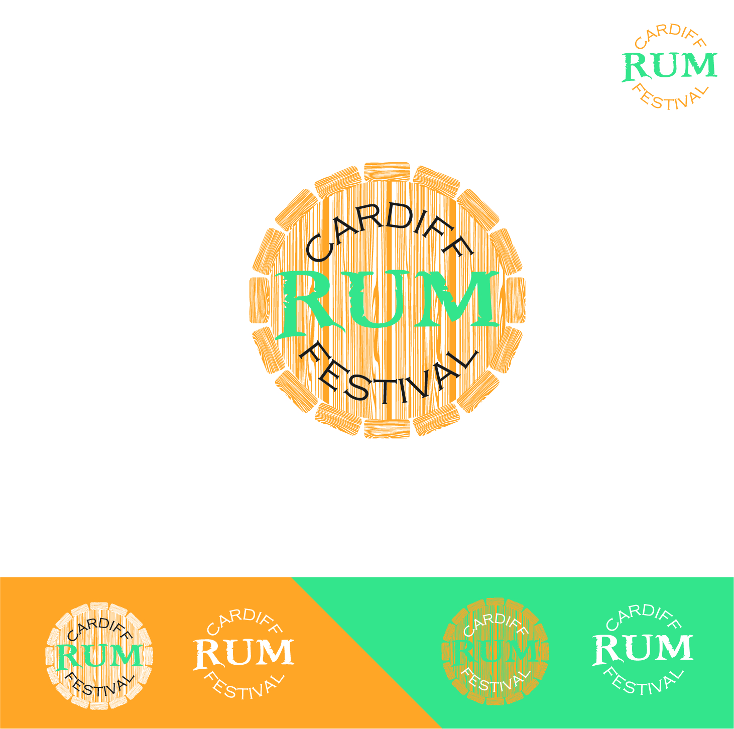 Logo Design by abc. for Cardiff Rum Festival | Design #11613448