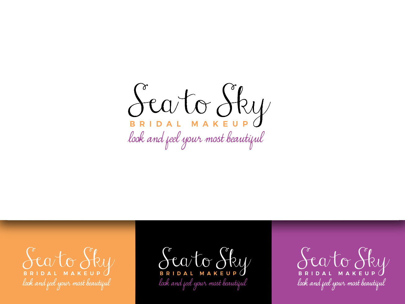 Logo Design by wonderland for Sea to Sky Bridal Makeup | Design #10638594