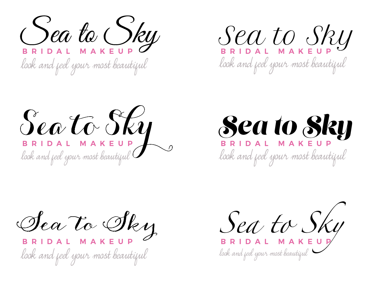 Logo Design by wonderland for Sea to Sky Bridal Makeup | Design #10660578