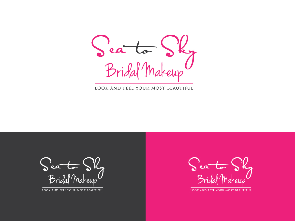 Logo Design by Cut N Cue Media Solutions for Sea to Sky Bridal Makeup | Design #10734482