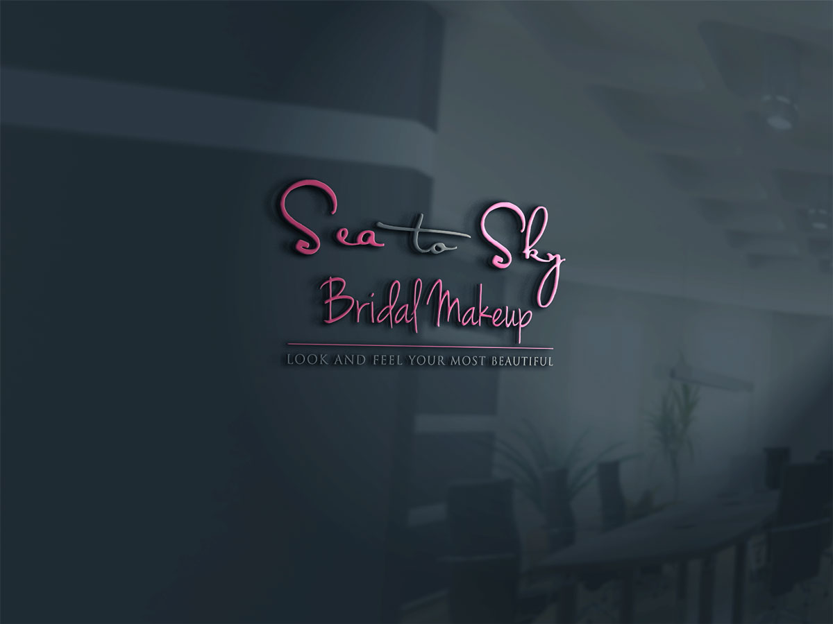 Logo Design by Cut N Cue Media Solutions for Sea to Sky Bridal Makeup | Design #10734484