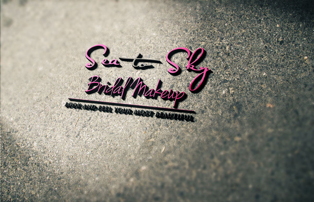 Logo Design by Cut N Cue Media Solutions for Sea to Sky Bridal Makeup | Design #10734486